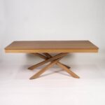 Outlet - Amelia Oak Wood Non Extendable Dining Table - Image 5