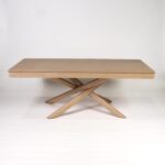 Amelia Whitewash Dining Table Set - 6 Seater - Freya Blue Carver Chairs - Whitewash Oak Legs - Image 3