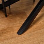 Outlet - Amelia Oak Wood Dining Table with Black Legs - Image 5