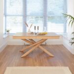 Amelia Whitewash Extendable Dining Table Set - 6 Seater - Freya Boucle Dining Chairs - Whitewash Legs - Image 4
