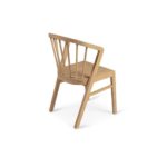 Amelia Whitewash Dining Table Set - 6 Seater - Mabel Pale Oak Spindle Back Chairs - Image 3