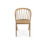 Amelia Whitewash Extendable Dining Table Set - 6 Seater - Mabel Pale Oak Spindle Back Chairs - Image 11