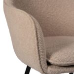 Dolly Boucle Accent Chairs - Set of 2 - Black Legs - Image 3