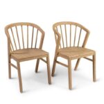 Amelia Pale Oak  Extendable Dining Table Set - 6 Seater - Pale Oak Spindle Back Chairs - Image 11