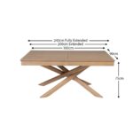 Amelia Whitewash Wood Dining Table - Extendable - Image 15