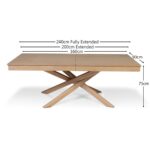 Amelia Whitewash Extendable Dining Table Set - 6 Seater - Freya Boucle Carver Chairs - Whitewash Legs - Image 12