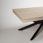 Outlet - Amelia Whitewash Wood Non Extending Dining Table - Black Legs - Image 6