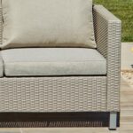 Aria 6 Extended Garden Corner Sofa with Coffee Table - Light Grey - Image 3