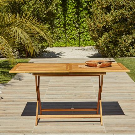 Ashby 4 Seater Wooden Rectangle Folding Dining Table - 120cm