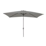 Ashby 4 Seater Wooden Rectangular Garden Dining Set with Grey Parasol - 120cm - Image 11