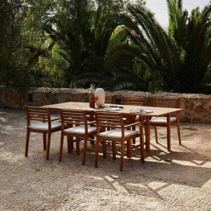 Aspen 6 Seater Wooden Extendable Garden Dining Set - 160cm to 240cm