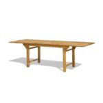 Aspen 8 Seater Wooden Garden Dining Set with Cushions & Cream LED Premium Parasol  - 160cm to 240cm - Image 12