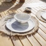 Aspen 8 Seater Wooden Garden Dining Set with Cushions & Cream LED Premium Parasol  - 160cm to 240cm - Image 8