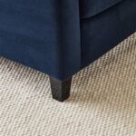 Ava Left L Shape Sofa - Ink with Black Oak Legs - Image 4