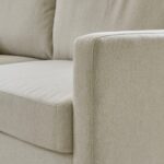 Ava Large Chaise Corner Sofa - Right Hand - Sand with Pale Oak Legs - Image 3