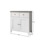 Bampton 2 Door Sideboard - Alabaster White - Image 7