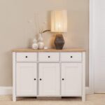 Bampton 3 Door Sideboard - Alabaster White