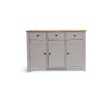 Outlet - Bampton 3 Door Sideboard - Stone Grey - Image 5