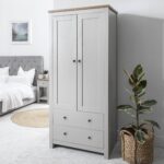 Bampton 3 Piece Bedroom Set - 3 Over 4 Chest of Drawers - Stone Grey - Image 2