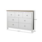 Outlet - Bampton 7 Drawer Chest of Drawers - Alabaster White - Image 2