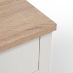 Bampton Alabaster White Coffee Table with Storage - Image 12
