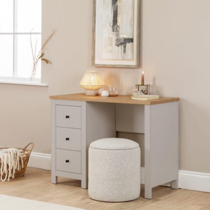 Bampton Grey Dressing Table with Drawers