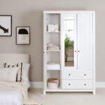 Bampton 3 Door Wardrobe with 2 Drawers - Alabaster White - Image 5