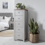 Bampton Wardrobe & Drawers Bedroom Set - Stone Grey - Image 3