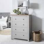 Bampton Wardrobe & Drawers Bedroom Set - Stone Grey - Image 4