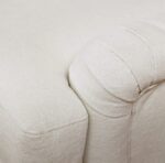 Outlet - Brea 3 Seater Sofa - Oyster White with Whitewash Oak Legs - Image 6