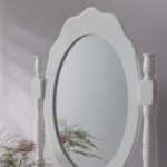 Capri White Dressing Table with Mirror & Stool - Image 7