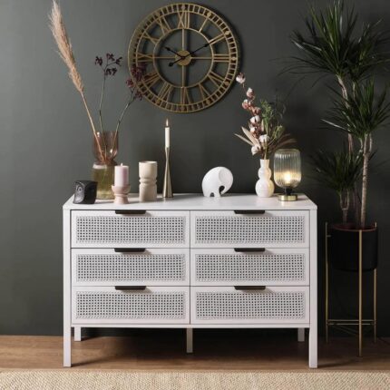 Charlie 6 Drawer Chest of Drawers - White