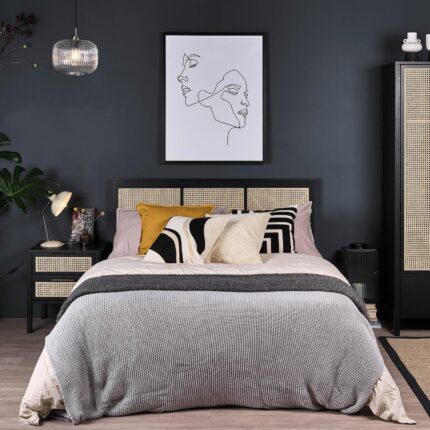 Charlie Double Bed Frame - Black