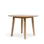 Charlie Pale Oak Dining Table - Drop Leaf - Image 3