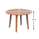 Charlie Pale Oak Dining Table - Drop Leaf - Image 6