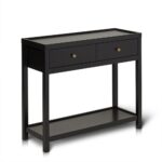 Charlie Black 2 Drawer Console Table - Image 8