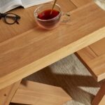 Charlotte Pale Oak Dining Table - Cross Leg - Image 3