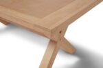 Outlet - Charlotte Whitewash Cross Leg Dining Table - Image 10
