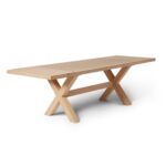 Charlotte Whitewash Extending Dining Table Set - 6 Seater - Chloe Light Beige Boucle Dining Chairs - Whitewash Legs - Image 12