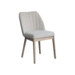 Charlotte Whitewash Extending Dining Table Set - 6 Seater - Chloe Light Beige Boucle Dining Chairs - Whitewash Legs - Image 13