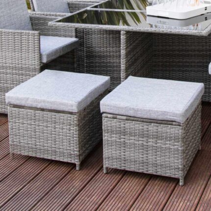 Cube 10 Cushion Covers - Grey/Black