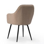 Dolly Boucle Accent Chair - Black Legs - Image 4