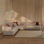 Nathalia Large Left Hand L-Shape Sofa - Soft Beige