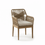 Harlyn 6 Seater Wooden Garden Dining Set with Killian Chairs - 200cm - Image 9