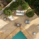 Eaden Rope Garden Conversation Set with Cream LED Premium Cantilever Parasol - Natural - Image 6