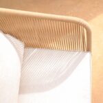 Eaden Rope Garden Conversation Set with Cream LED Premium Cantilever Parasol - Natural - Image 9