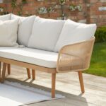 Eaden Garden Corner Sofa Cushion Covers - Oatmeal - Image 2