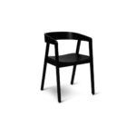 Ella Black Wood Dining Armchairs - Set of 2 - Image 5