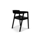 Ella Black Wood Dining Armchairs - Set of 2 - Image 7