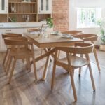 Ella Oak Wood Dining Armchairs - Set of 2 - Image 2